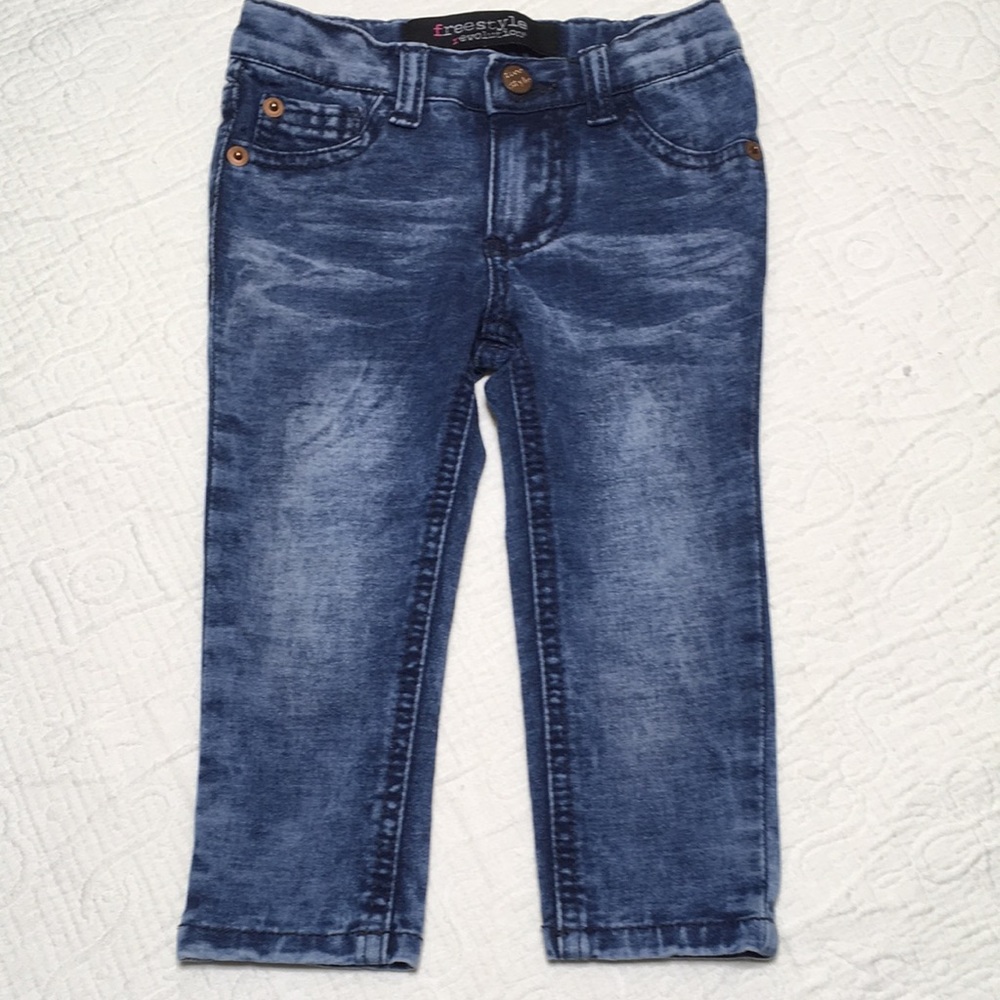 2T (4/$20) Denim-Look Stretch Jeggings by Freestyle Revolution